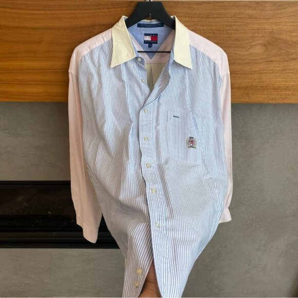 Vintage Tommy Hilfiger Long Sleeve Shirt, Size L - Picture 6 of 10